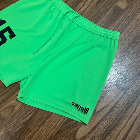 Capelli Sport * Men’s HighLighter Green Soccer / Training Shorts * Large - Picture 3 of 10